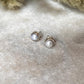 Fresh Water Pearl Plain Round Studs 925 Sterling Silver Earrings