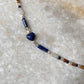 Lapis lazuli, Moonstone, Citrine & Pearl 4mm Round Handcrafted 925 Sterling Silver Bracelet
