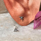 Rawa White Cz Stone Studs 925 Sterling Silver Earrings