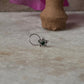 Tribal Rawa Green CZ Stone Wired Back 925 Sterling Silver Nose Pin  