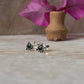 Teekona Green Cz Stone Studs 925 Sterling Silver Earrings