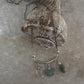 Lunar Garden- Aquamarine Butterfly, Tumble & Clear Quartz Moon Charms 925 Sterling Silver Necklace