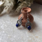 Lapis Boho Crown 925 Sterling Silver Earrings