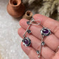 Amethyst Forest Enchantments Mix Match 925 Sterling Silver Earrings