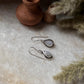 Moonstone Pear Boho Hook 925 Sterling Silver Earrings