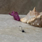 Tribal Rawa Blue Cz Stone Wired Back 925 Sterling Silver Nose pin