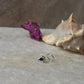 Tribal Rawa Blue Cz Stone Wired Back 925 Sterling Silver Nose pin
