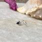 Tribal Rawa Blue Cz Stone Wired Back 925 Sterling Silver Nose pin