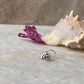 925 sterling silver wired back nose pin with white CZ stone  