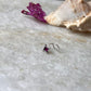 Tribal Rawa Pink Cz Stone Wired Back 925 Sterling Silver Nose pin