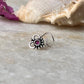 Tribal rawa pink CZ stone wired back 925 sterling silver nose pin  