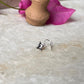 Tribal Rawa White Cz Stone Wired Back 925 Sterling Silver Nose pin
