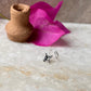 Tribal Rawa White Cz Stone Wired Back 925 Sterling Silver Nose pin