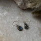 Bohemian style labradorite pear hook silver earrings