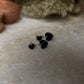 Black Heart Enamel 925 Sterling Silver Studs