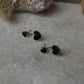 Black Heart Enamel 925 Sterling Silver Studs