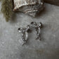 Pretty Bow statement Cz Earrings 925 Sterling Silver Earrings