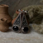 Tribal Drop Black Onyx 925 Sterling Silver Earrings