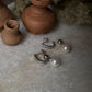 Fresh Water Pearl Cz 2 in 1 925 Sterling Silver Earrings