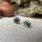 Rawa Motif Green Onyx 925 Sterling Silver Earrings