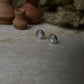 Moonstone Cab Stone Round 925 Sterling Silver Earrings