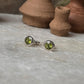 Peridot 6mm 925 Sterling Silver Studs