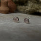 Rose Quartz 6mm 925 Sterling Silver Studs