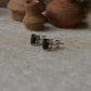 genuine black onyx oval cut studs handmade in 925 sterling silver