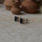 925 sterling silver black onyx oval cut 7mm studs earrings  