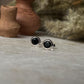 Minimalist Black Onyx 6mm Sterling Silver Stud Earrings