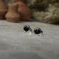 Black Onyx 6mm 925 Sterling Silver Stud Earrings  