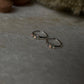 Silver Natural Ethiopian Opal Huggies 925 Sterling Silver Earrings