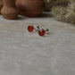 Carnelian Tiny Studs 4MM 925 Sterling Silver Earrings