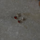 Carnelian Tiny Studs 4MM 925 Sterling Silver Earrings