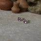 Amethyst Round Cut 6MM Studs 925 Sterling Silver Earrings
