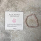 Rose Quartz Rectangular Crystal Bracelet