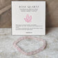 Rose Quartz Rectangular Crystal Bracelet