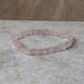 Rose Quartz Rectangular Crystal Bracelet