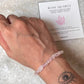 Rose Quartz Rectangular Crystal Bracelet