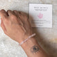 Rose Quartz Rectangular Crystal Bracelet