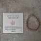 Natural rose quartz gemstone bracelet with 8MM beads  