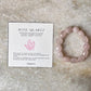 High Quality Rose Quartz Tumble Natural Crystal Bracelet