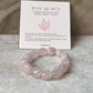 High Quality Rose Quartz Tumble Natural Crystal Bracelet