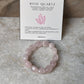 High Quality Rose Quartz Tumble Natural Crystal Bracelet