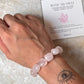 High Quality Rose Quartz Tumble Natural Crystal Bracelet