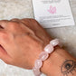 High Quality Rose Quartz Tumble Natural Crystal Bracelet