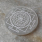 Selenite Charging Plate - Shree Yantra