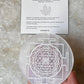 Selenite Charging Plate - Shree Yantra