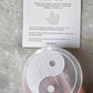 Selenite Charging Plate Yin Yang Crystal Energy Plate  