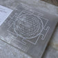 Selenite Charging Big Square Plate- Shree Yantra